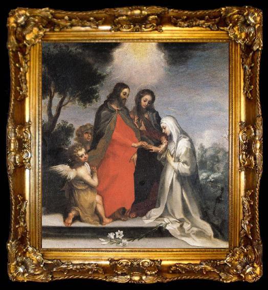 framed  Francesco Vanni The Mystic Marriage of St.Catherine of Siena, ta009-2